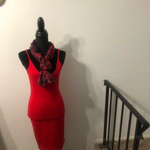 Red tank top dress size M
